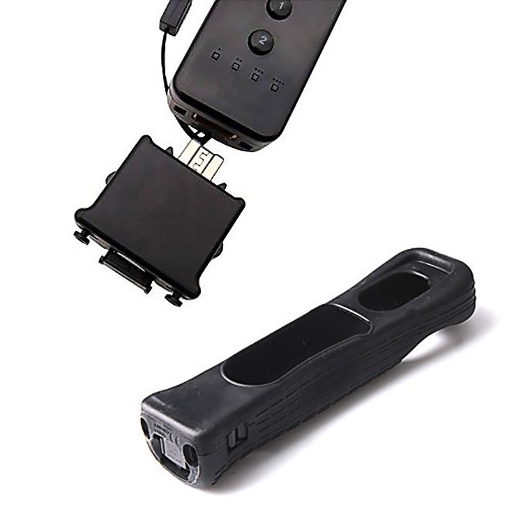 Handle Sensor Motion Plus Accelerator for Wii with Silicon Case