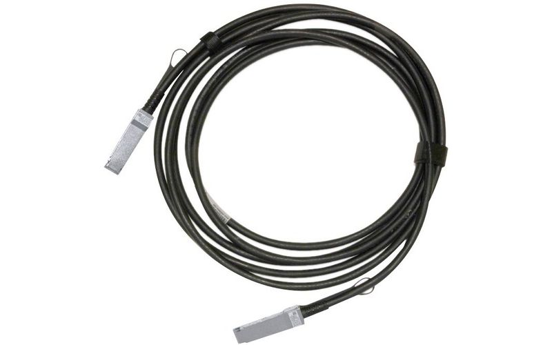 Mellanox Passive Copper Cable, IB EDR, up to 100Gb/s, QSFP28, 5m, Black, 26AWG - 16.40 ft QSFP28 Network Cable for Network Device