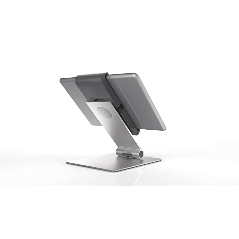 Tablet Holder Desk Stand 713 Inches 360 Degrees Rotation with AntiTheft Device SilverCharcoal 893023