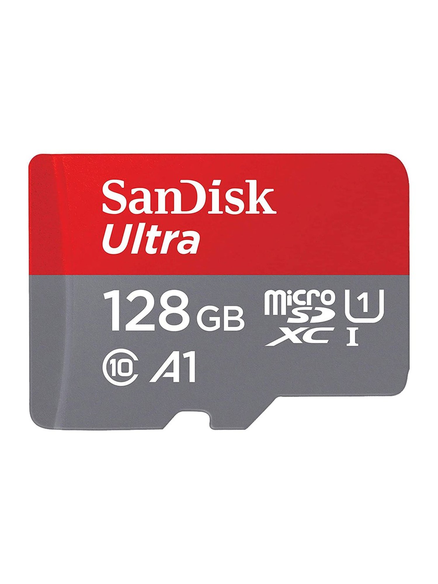 SanDisk Ultra SDSQUA4-128G-GN6MN 128GB MicroSD UHS-I Card - Pack of 2 (Red/Grey)