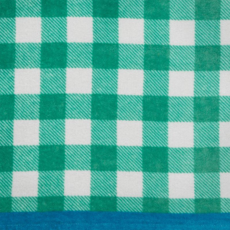 Gingham Beach Towel Green - Sun Squad™