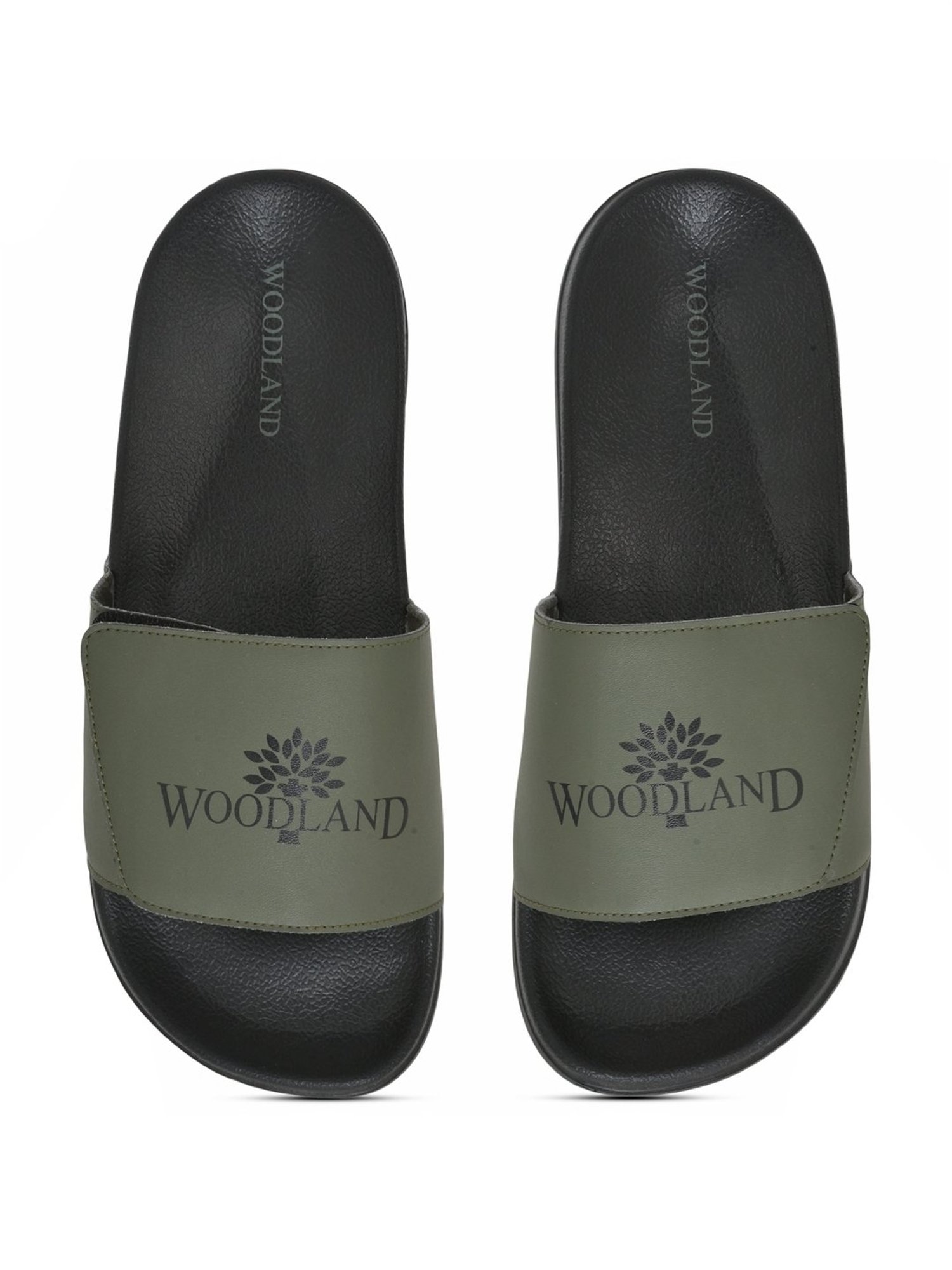 Woodland Men's Olive Slides