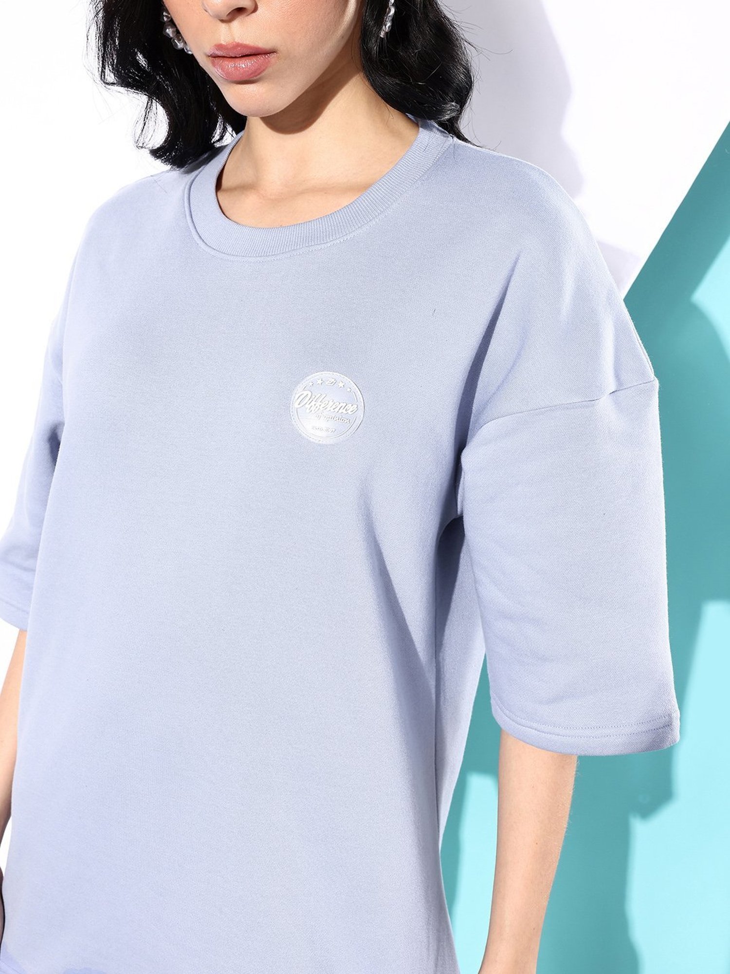 Difference of Opinion Purple Fleece Oversized Sweatshirt