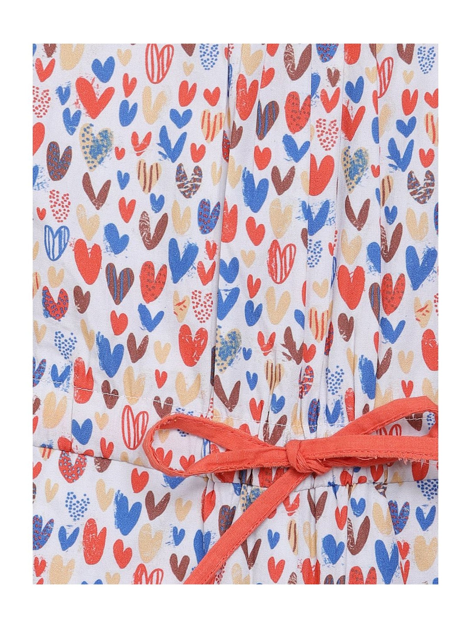 Elle Kids Multicolor Cotton Printed Jumpsuit