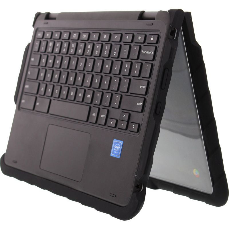 Gumdrop DropTech Dell 5190 2-in-1 Case - For Dell Chromebook - Black, Transparent - Shock Resistant - Polycarbonate, Silicone