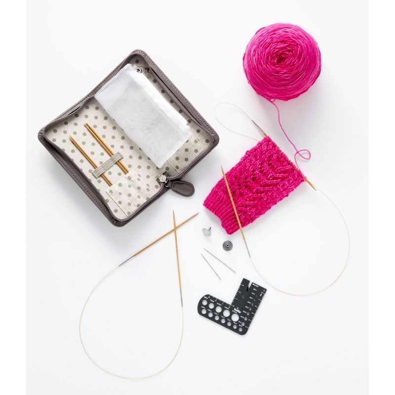 Tulip Carry C Intchg Cords For Long Fine Gauge Bamboo Needle-20"