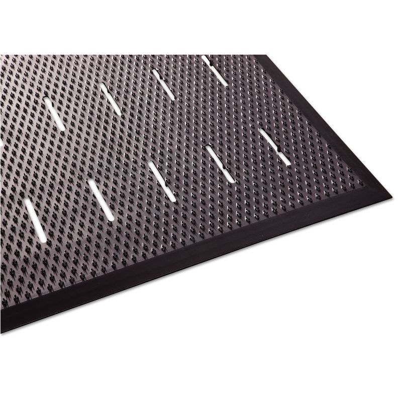 3'x4' Rectangle Solid Floor Mat Black - Guardian