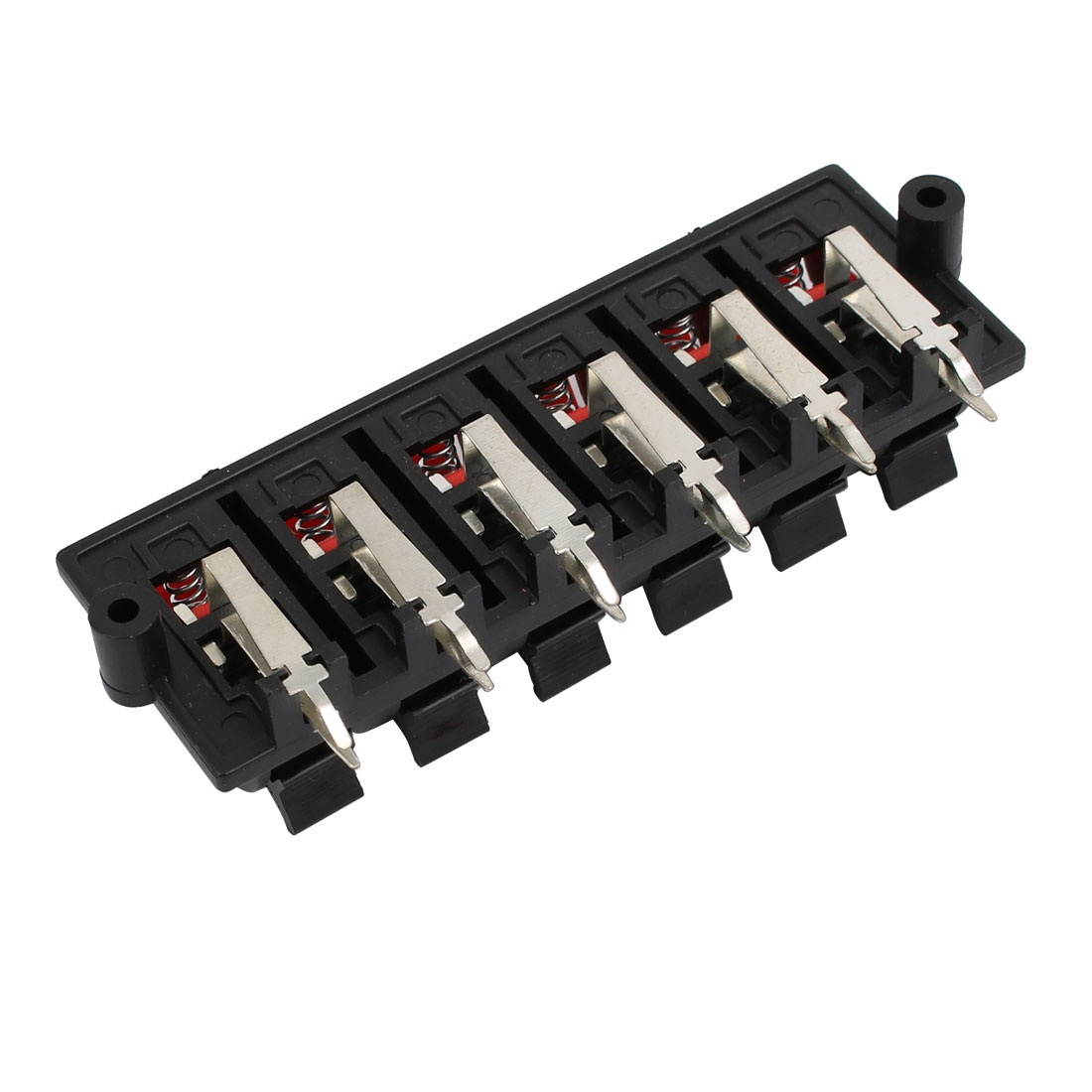 12 Terminal 12 Position Spring Loaded Push Speaker Socket Connector Board Black
