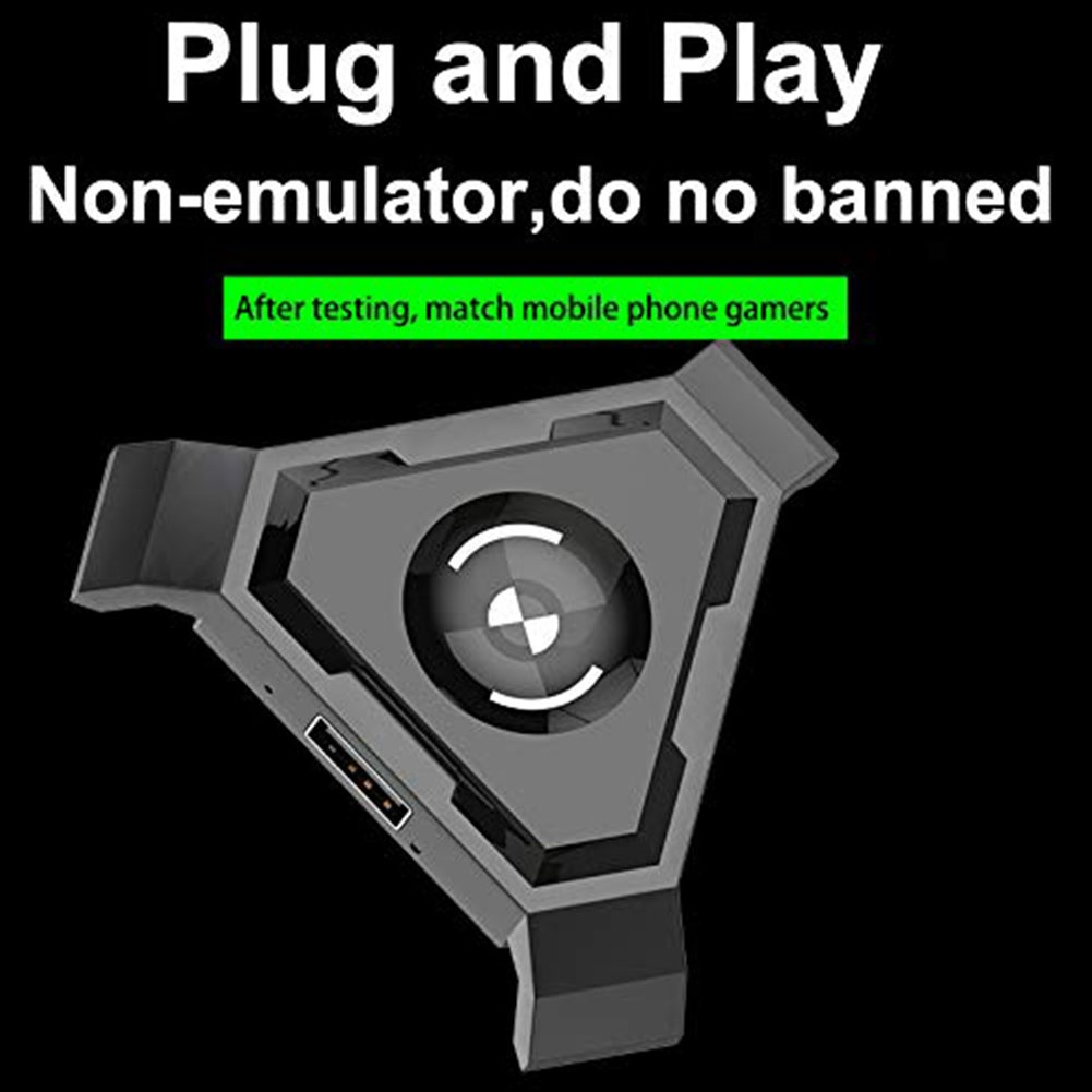 P5 Gamepad Controller Keyboard Mouse Converter Adapter BT for Android IOS