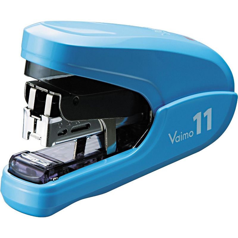 Max Flat Clinch Light Effort Stapler 35-Sheet Capacity Blue HD11FLKBE