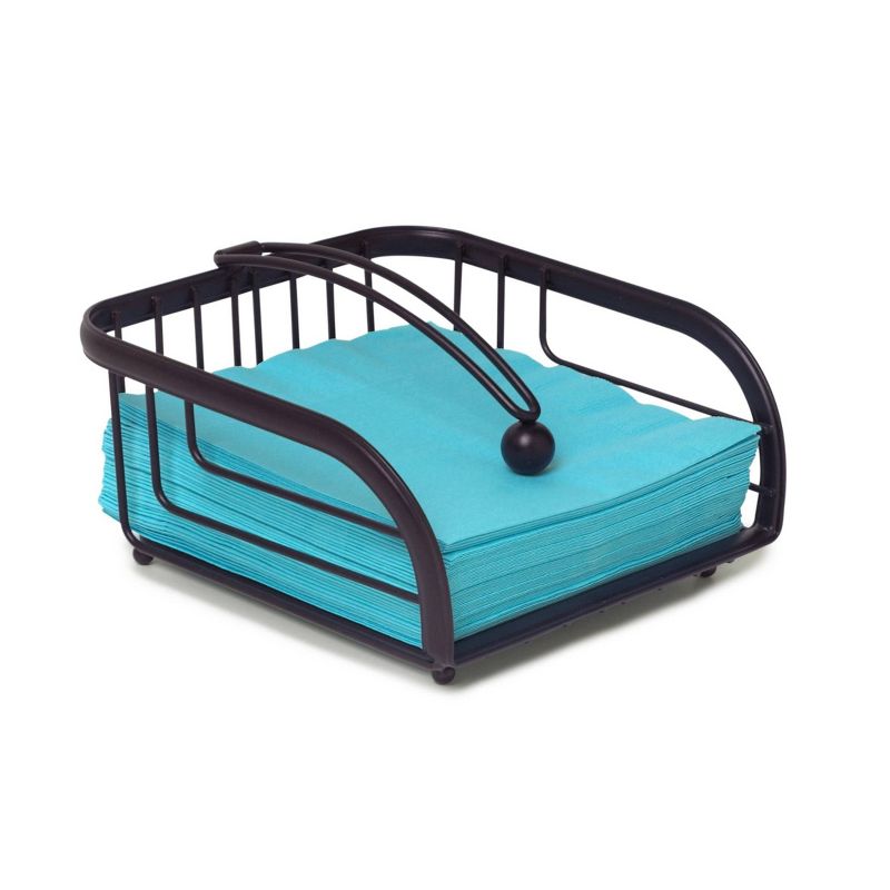 Spectrum Ashley Weighted Napkin Holder - Black