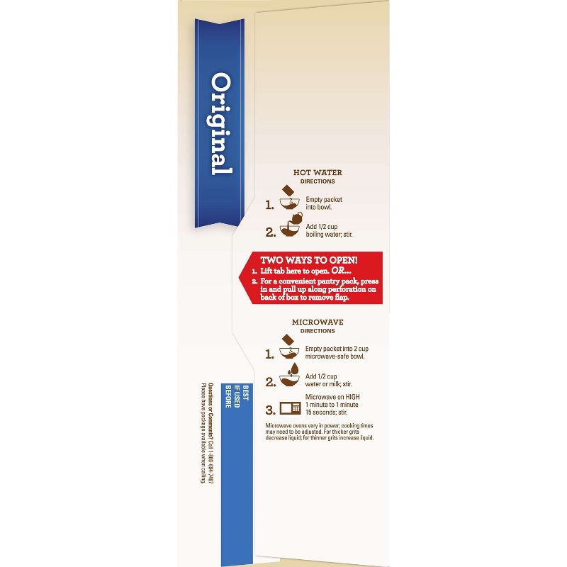 Quaker Instant Grits Original Packets - 12ct