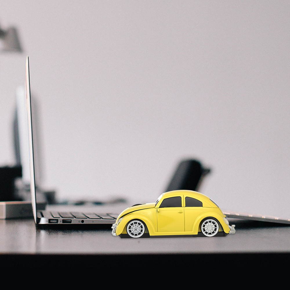 2.4G Wireless Car Mouse USB Computer Mice Car Shape 1000 DPI with LED Light Receiver for PC Laptop