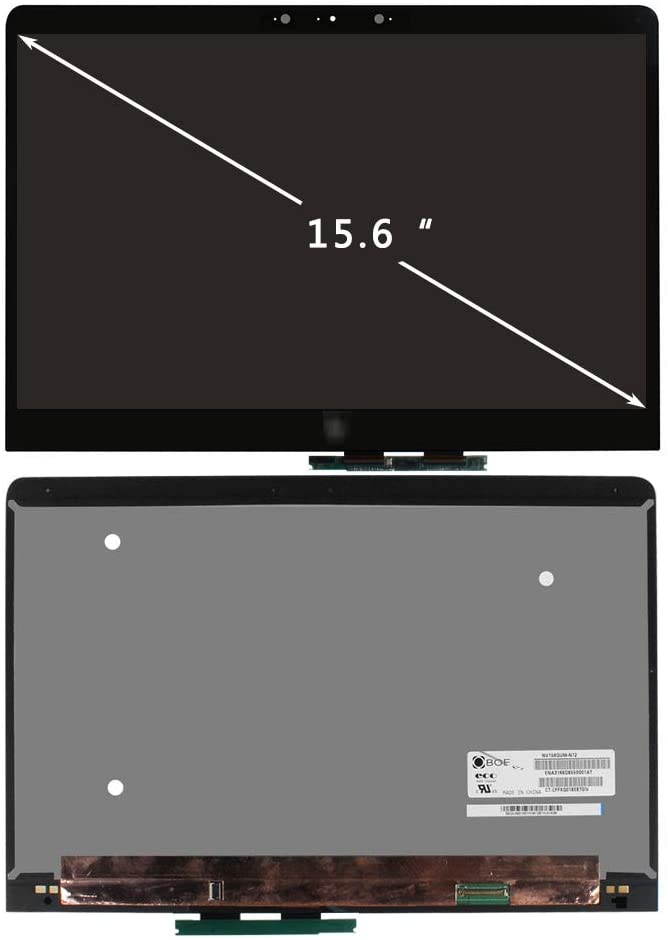 Screen Replacement for HP Spectre X360 15-BL 15T-BL 15-BL010CA 15-BL018CA 15-BL000NA 911082-001 15.6&rdquo; 4K LCD Display Touch Screen Digitizer Assembly w/ Touch Control Board