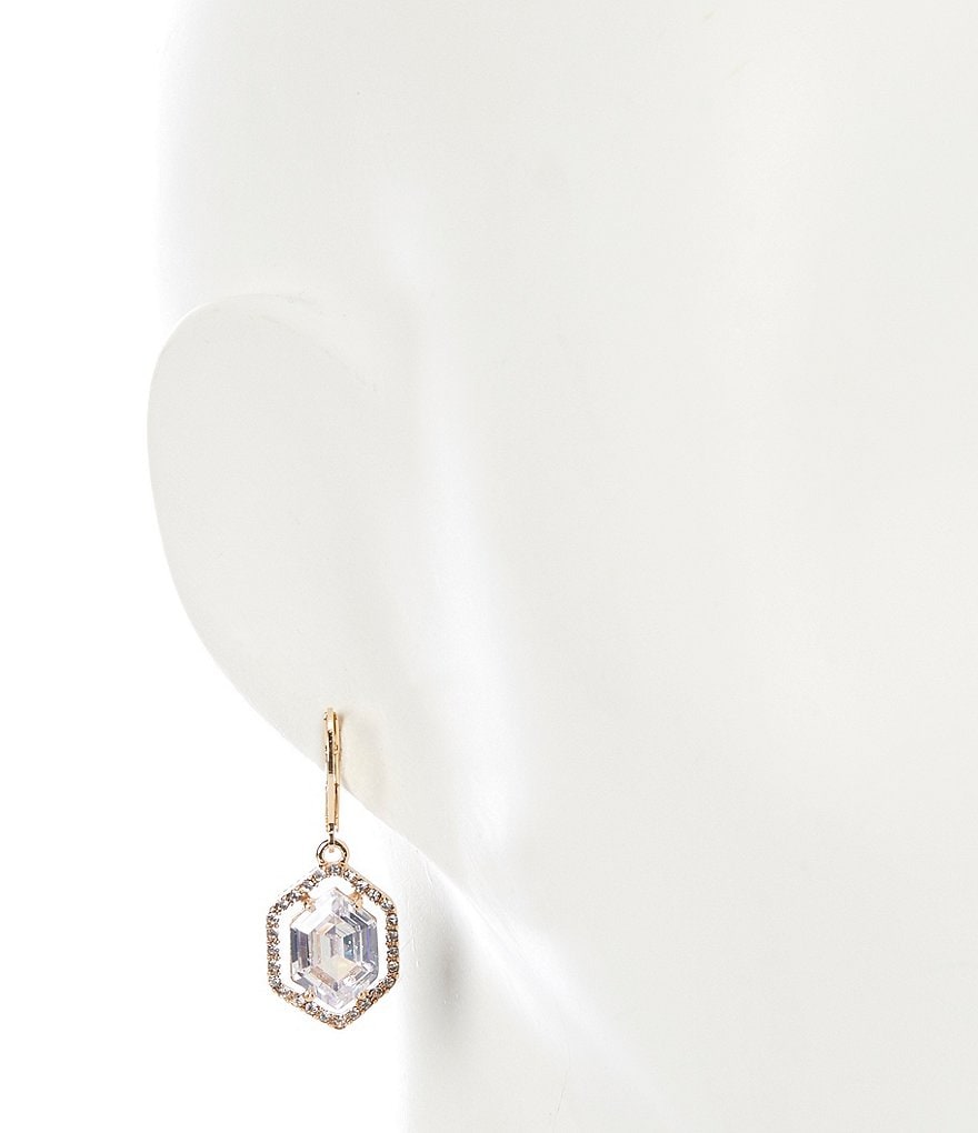 Gemma Layne Crystal Pave Stone Drop Earrings