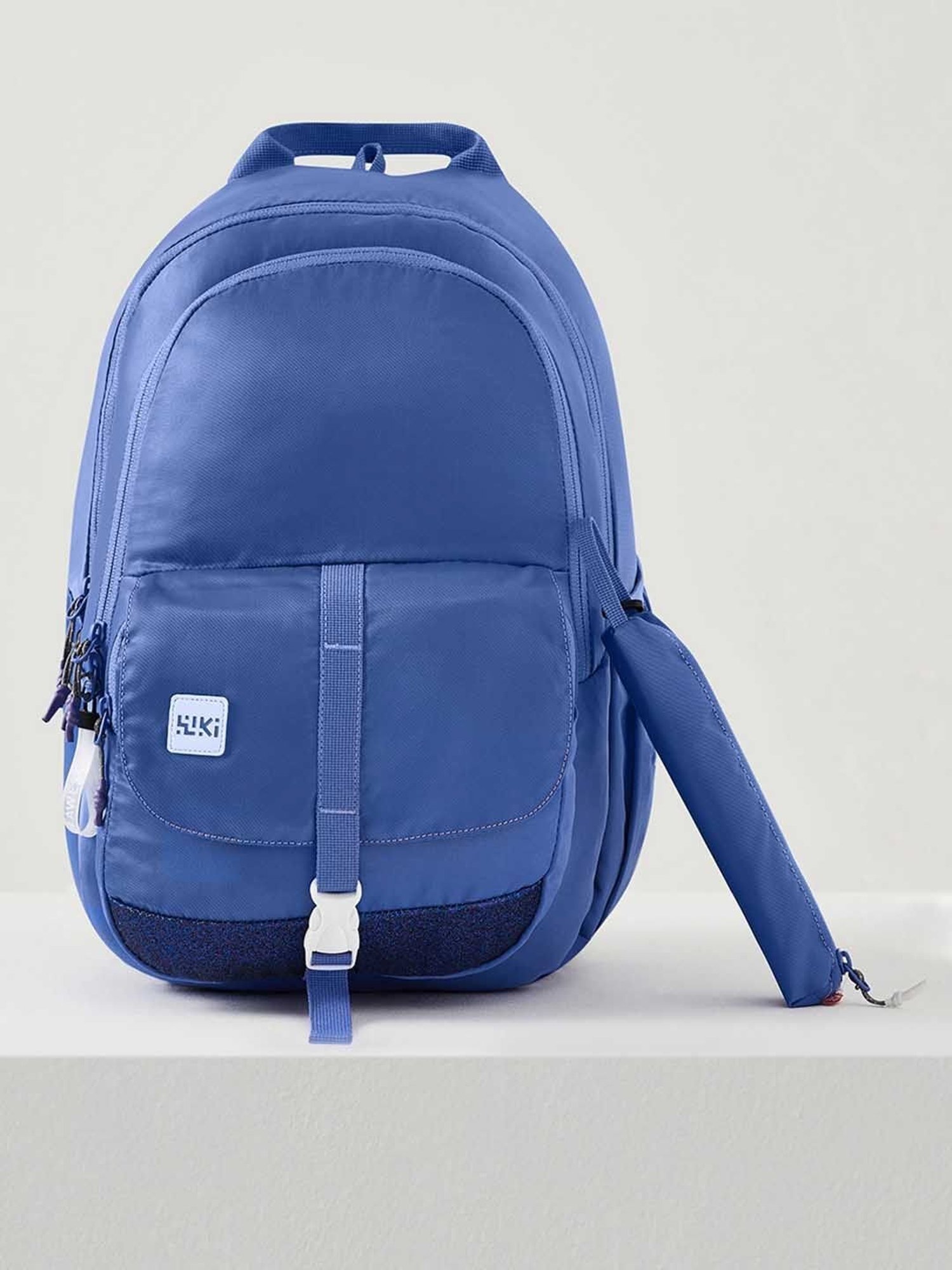 Wiki Back to School Pack Plus Purple Polyester Solid Backpack - 22 Ltrs