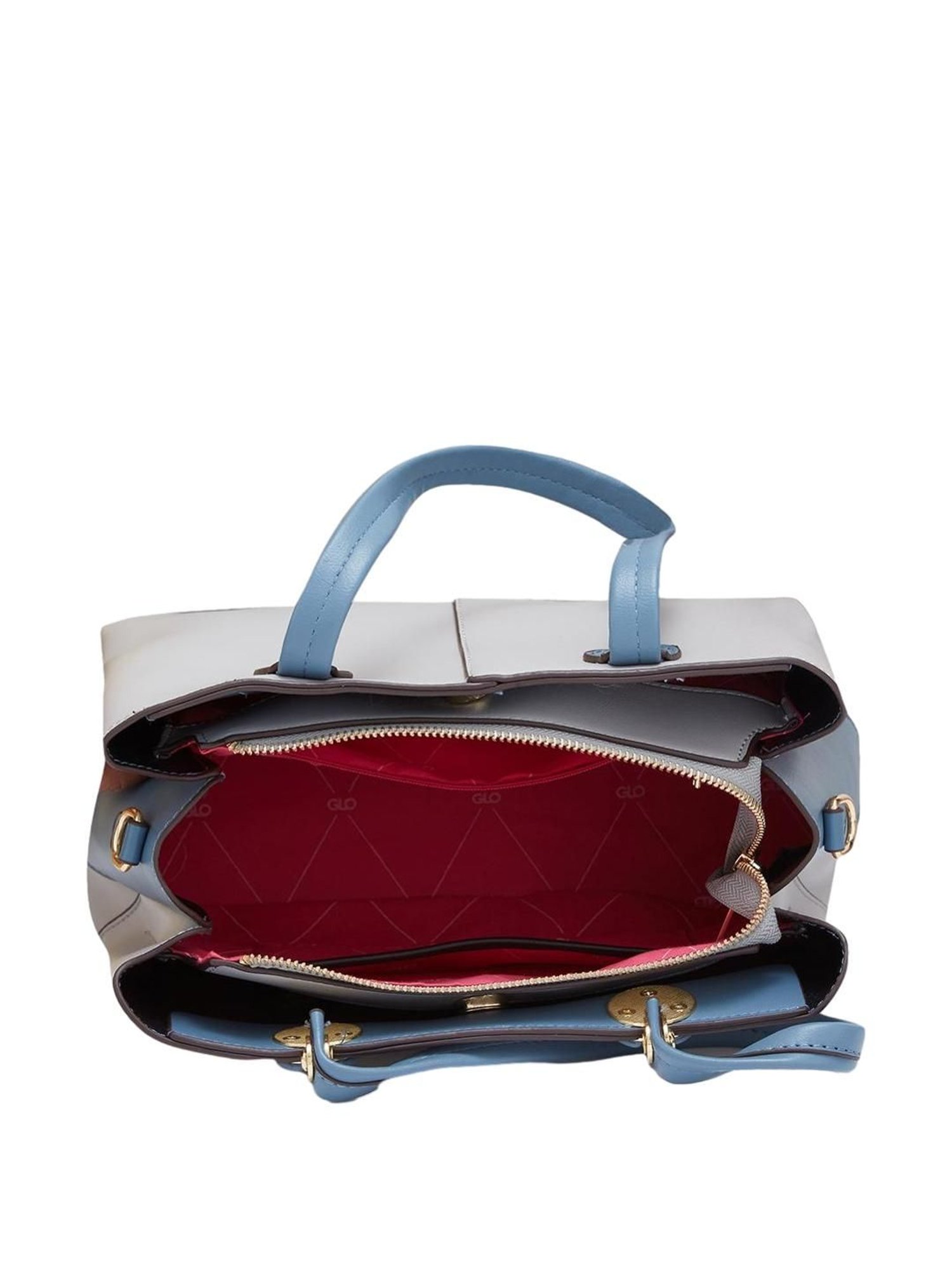 Globus Iceberg Blue Solid Medium Handbag