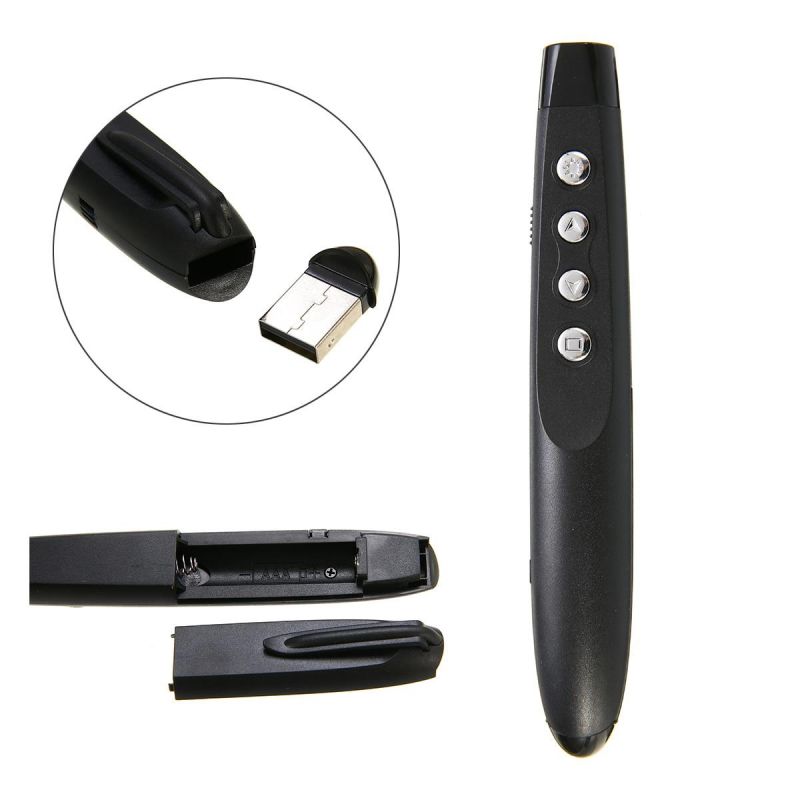 1pc 2.4GHz Wireless Presenter Remote PowerPoint Presentation Remote Control Laser Pointer 30m Distance