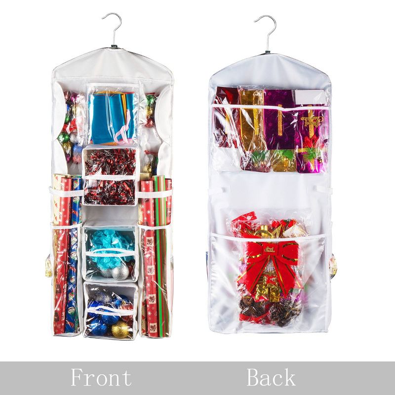Elf Stor Double Sided Hanging Gift Wrap and Bag Organizer Stores it All
