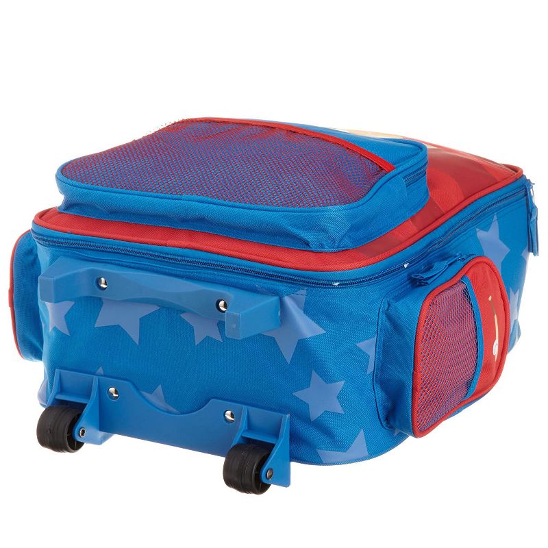 Stephen Joseph Fun Kids Themed Classic Rolling Luggage Polyester Carry On Suitcase with Multiple Pockets and Extendable Handle, Sports