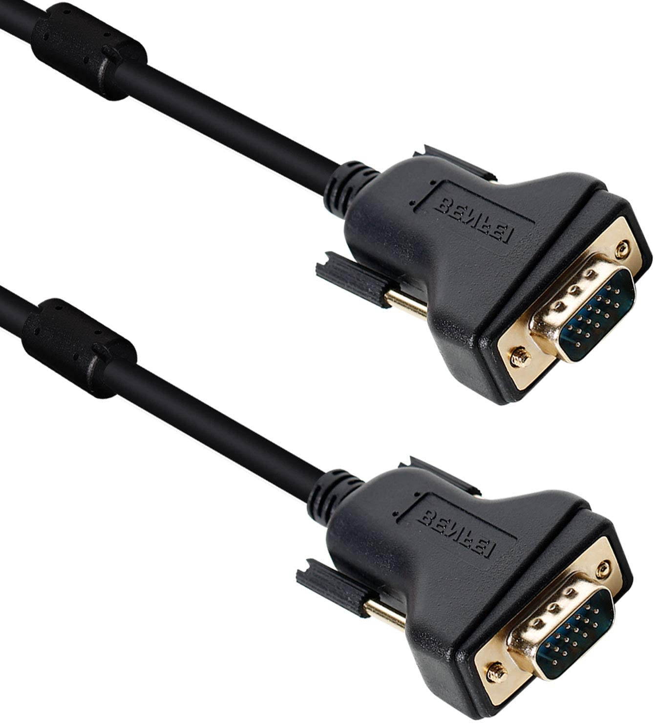 VGA to VGA Cable,VGA to VGA 6 Feet Cable with Ferrites