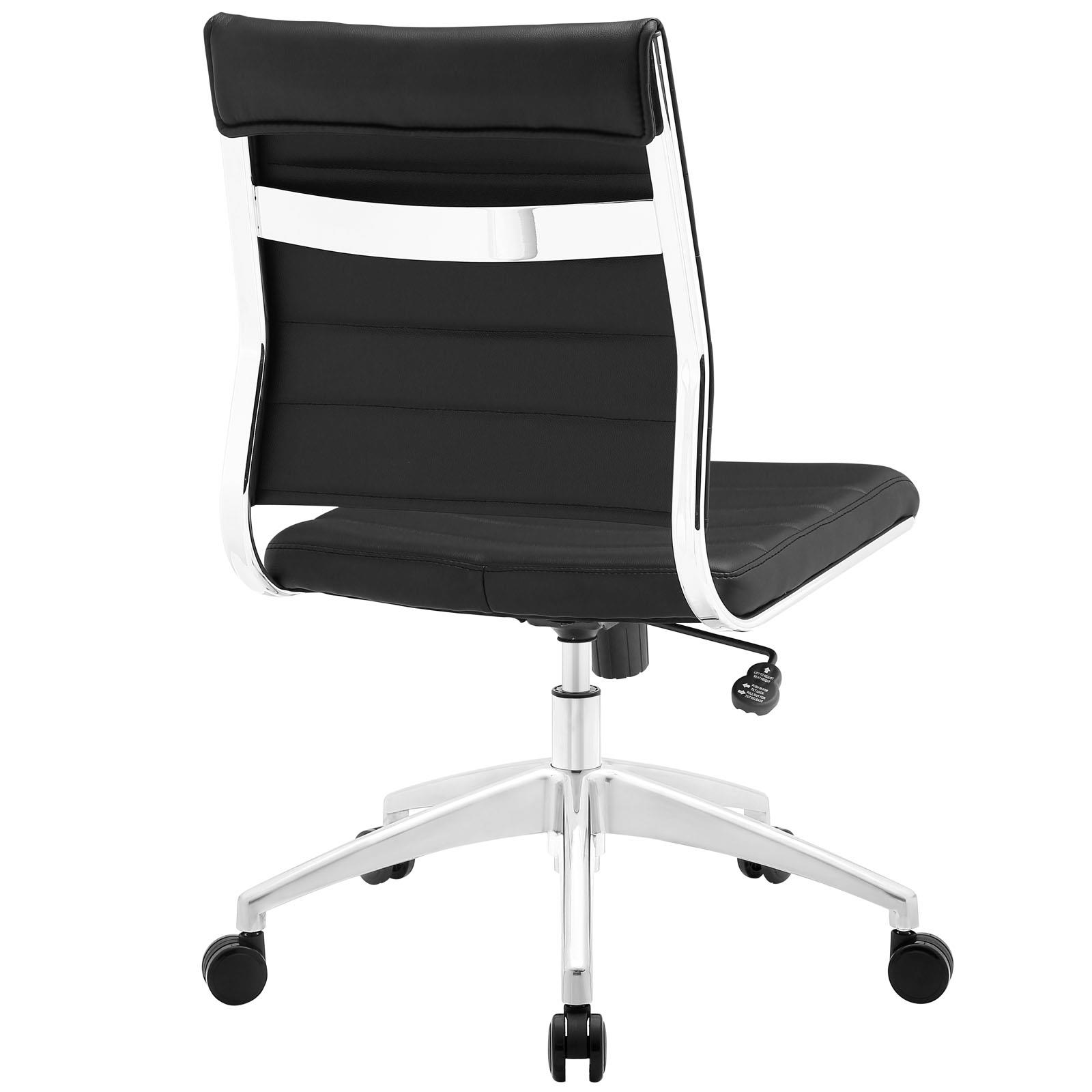 Jive Armless Mid Back Office Chair in Black