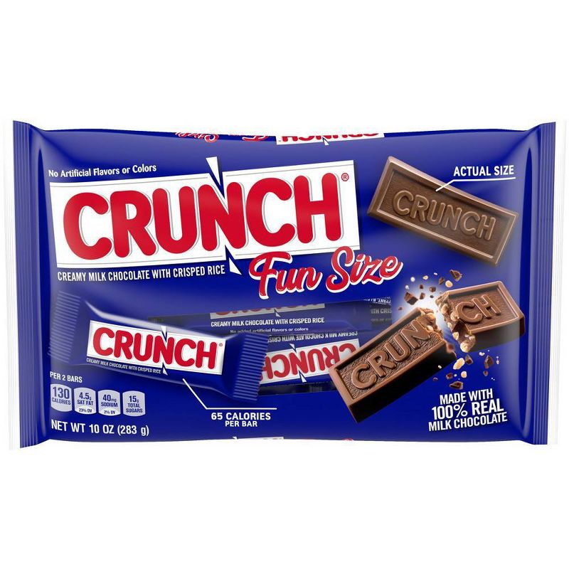 Crunch Fun Size Chocolate Bar 10oz Bag