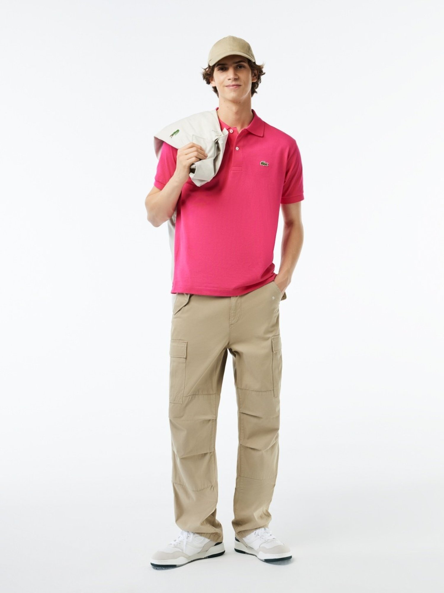 Lacoste Pink Cotton Classic Fit Polo T-Shirt