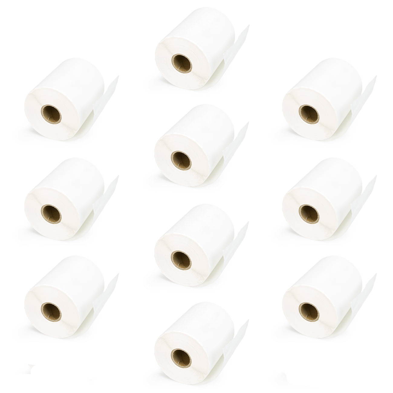 [250 per Roll, 10 Rolls] 2,500 4" x 6" Blank Self-Adhesive Shipping Labels - Direct Thermal Printing