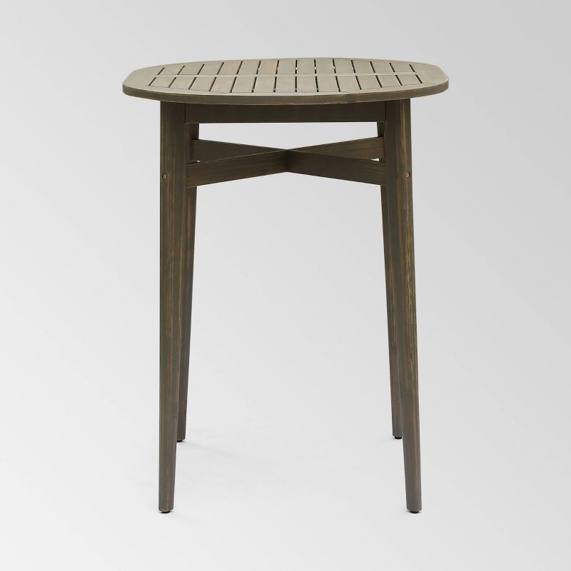 Ariesa 3pc Outdoor Bar Set - White & Gray - CosmoLiving