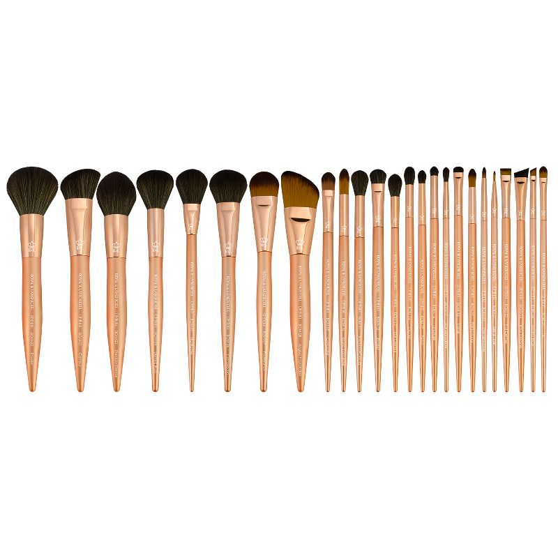 OMNIA Brush PROFESSIONAL 26pc Wrap Makeup Rose Gold Brush Set with Wrap