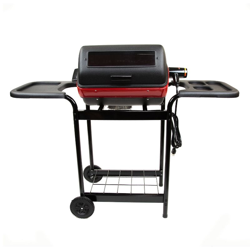 Americana Electric Cart Grill with Polymer Side Tables and Shelf Model 9359W5.181 - Meco