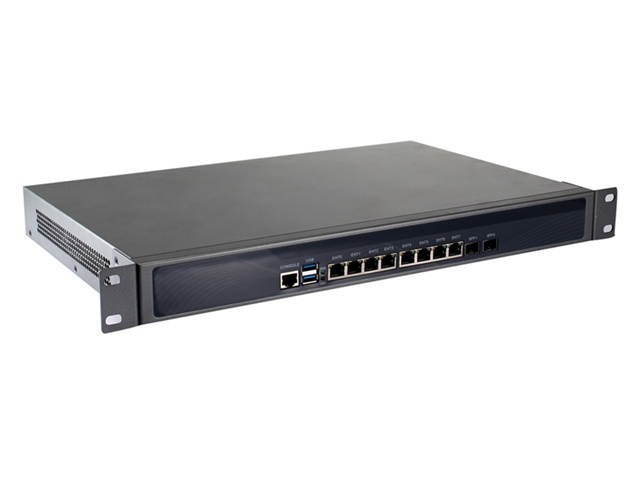 Firewall, Mikrotik, Pfsense, VPN, 1U Rackmount, B85/Z87,Intel G3250,Network Security Appliance,Router PC,(Gray),[HUNSN RS20],[4LAN/4SFP/2USB2.0/1COM/Fan],(Barebone System)