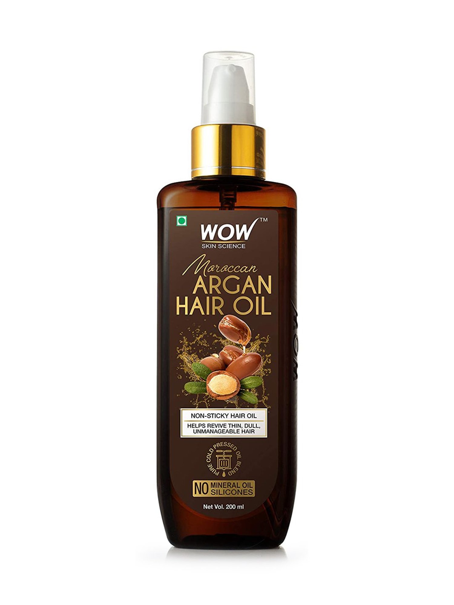 Wow Skin Science Moroccan Argan Hair Oil - 200 ml