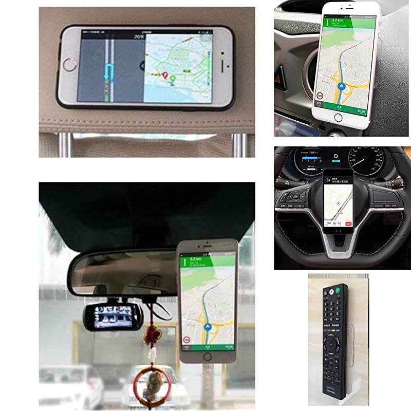 Super Sticky Gripping Pads Clear Removable and Washable NonSlip Mats Transparent AntiSlip Gel Pads Auto Gel Holders for CarHomeCell Phone Accessories