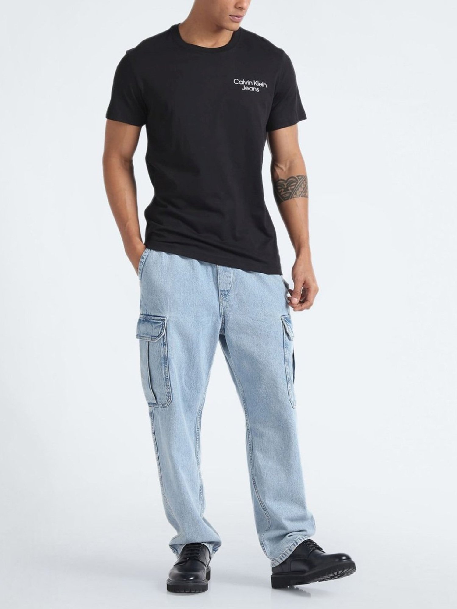 Calvin klein Jeans Black Regular Fit T-Shirt