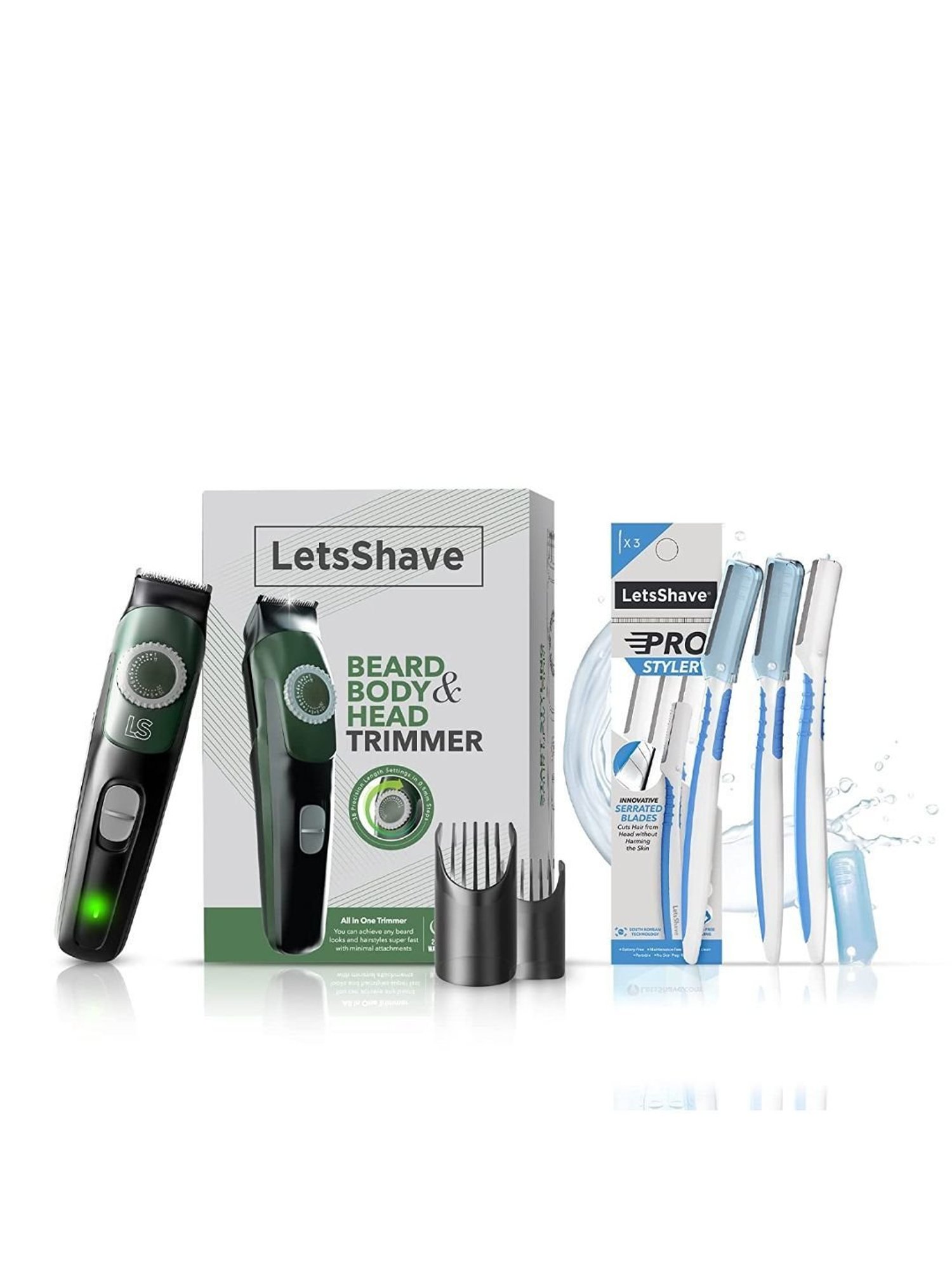 LetsShave Trim and Style Combo for Men (Multicolor)