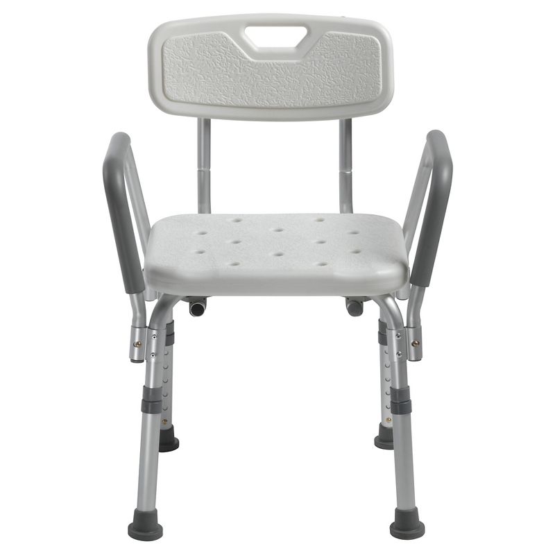 Drive Medical Knock Down Bath Bench with Back and Padded Arms