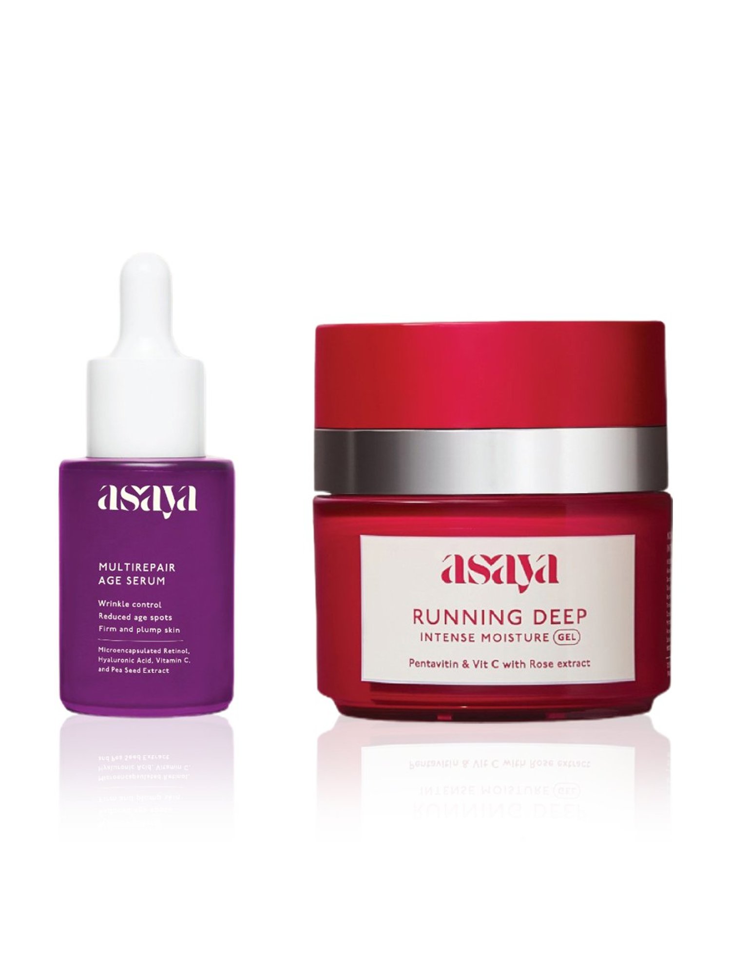Asaya Retinol Multirepair Age Serum & Intense Moisture Gel - Pack of 2