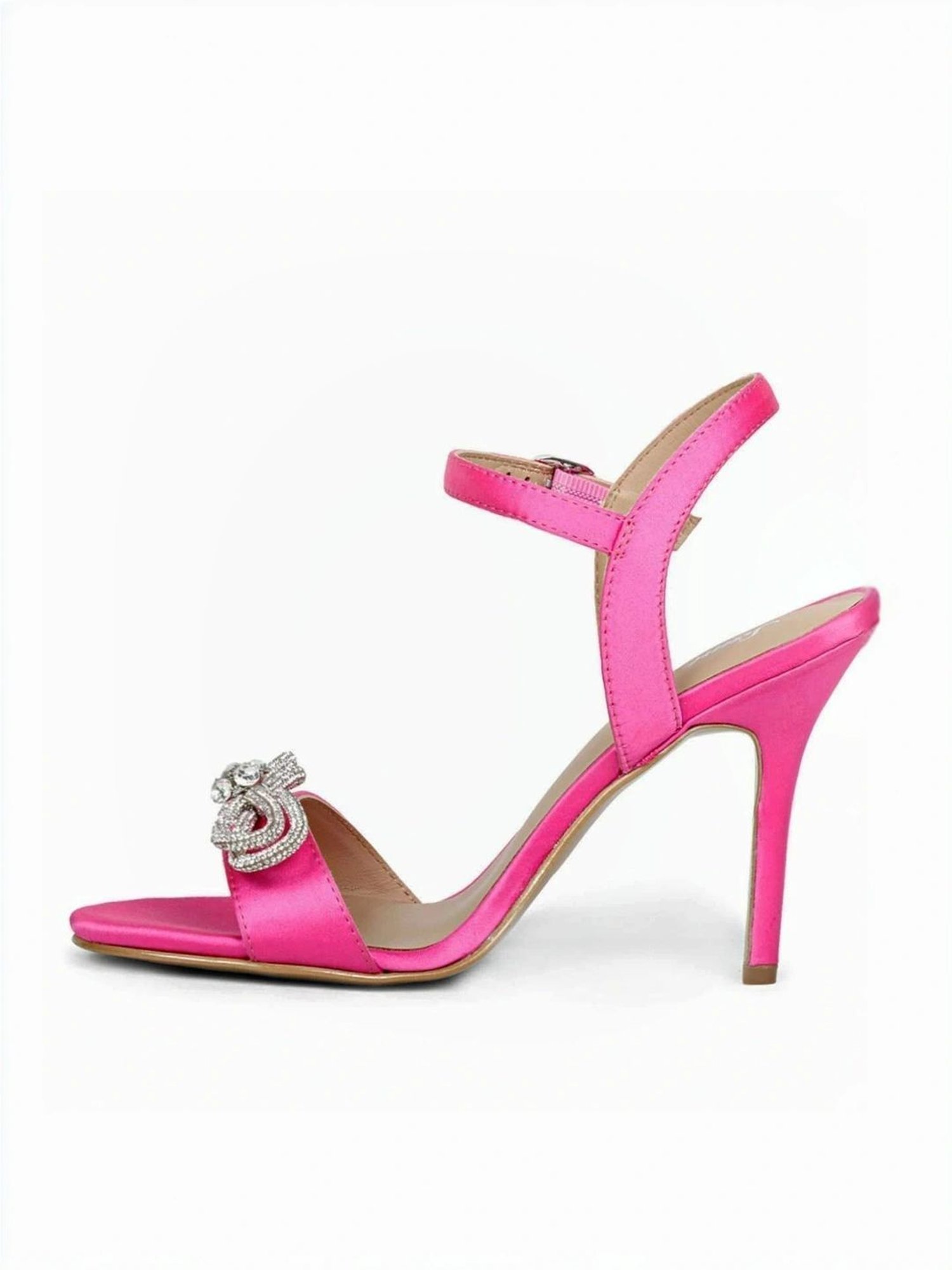 Saint G Women's Hayden Hot Pink Ankle Strap Stilettos