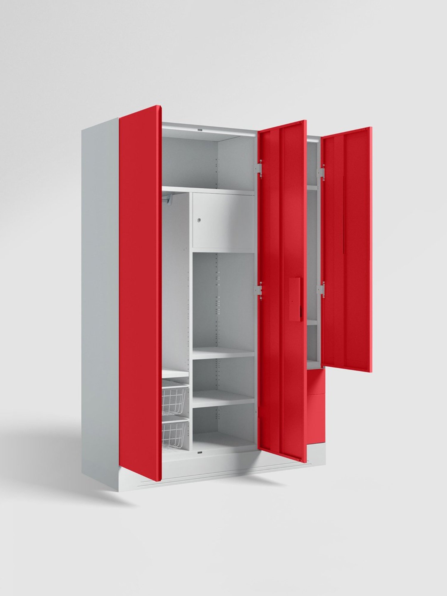 Home Basics 5 Dual Hook Chrome Plated Steel Over the Door Hanging Rack