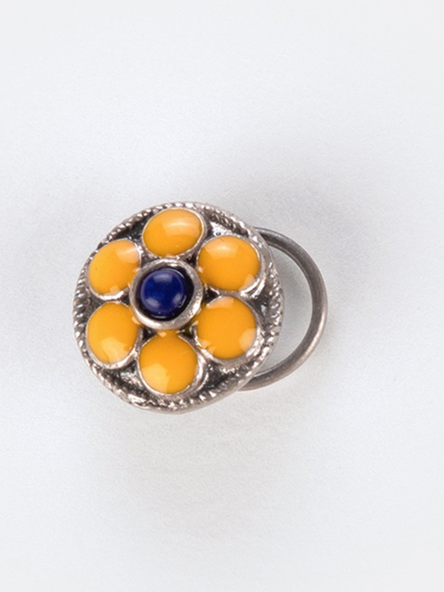 Zavya 92.5 Sterling Silver Floral Nosepin for Women