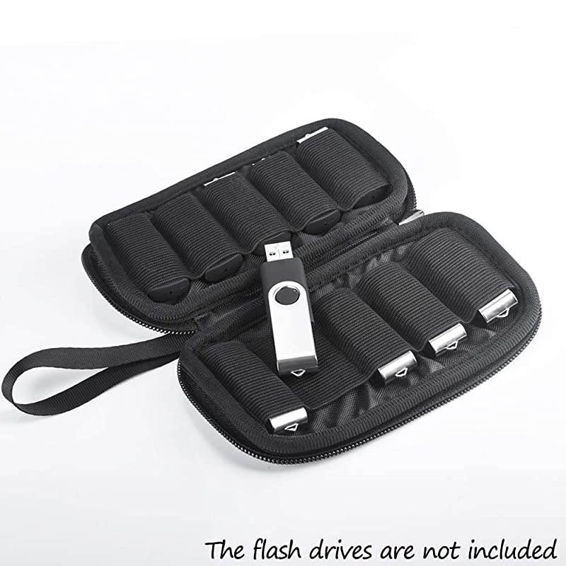 Storage Bag for USB Flash Drive  Flash Drive Case Electronic Accessories Organizer Holder for USB Flash/DriveThumb Drives/Pen Drives/Jump Drives (Blue)