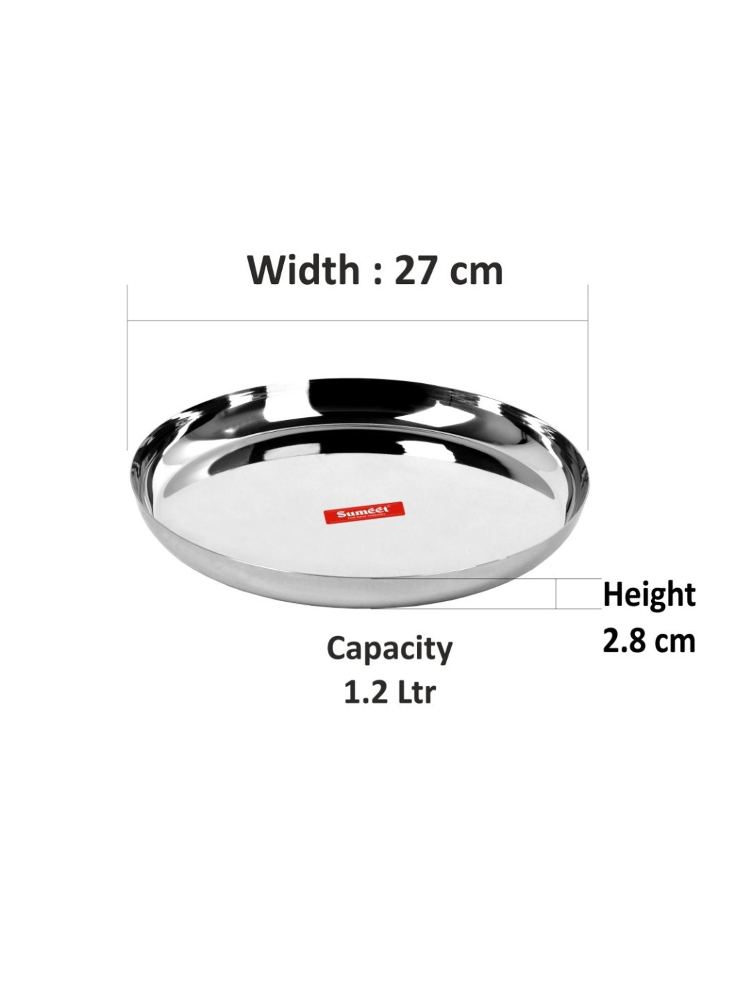 Nestasia Premium Quality Mandala Yellow Spiral Printed Square Shaped Ceramic Plate With Handle