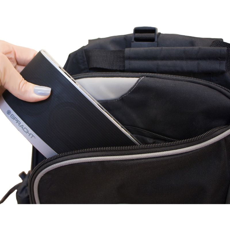 Spracht Blunote2.0 Portable Bluetooth Speaker System - 10 W RMS - Silver - Battery Rechargeable - USB