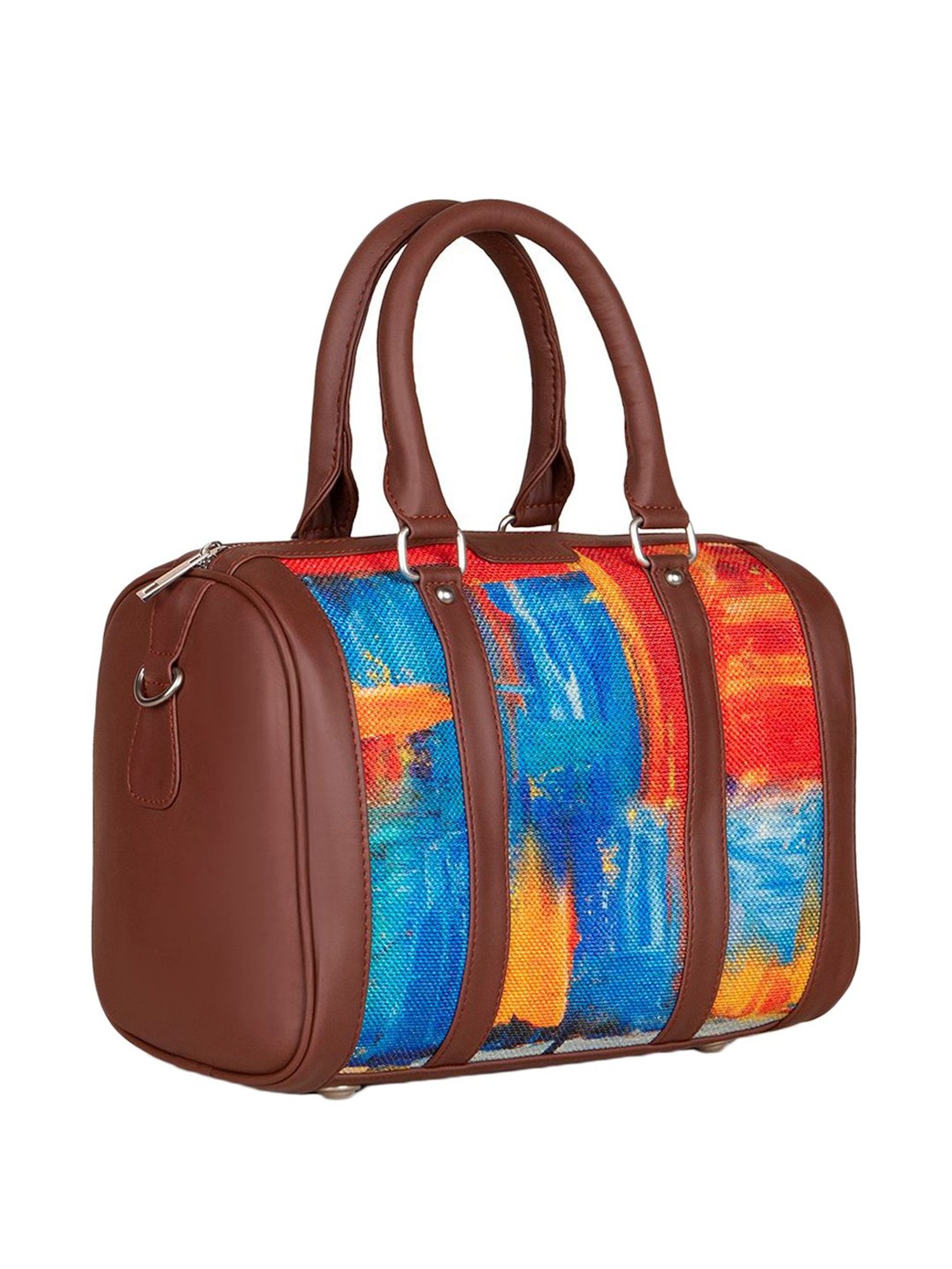 ZOUK Multicolor Printed Medium Handbag