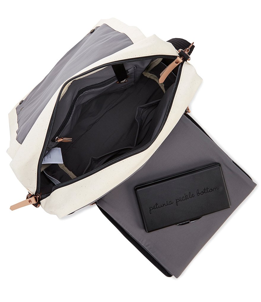 Petunia Pickle Bottom Boxy Backpack Colorblock Canvas Diaper Bag