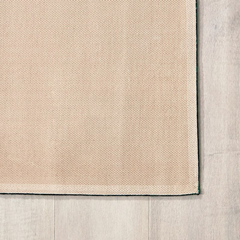 3'6"x4' Rectangle Woven Floral Area Rug Green - Carpets For Kids