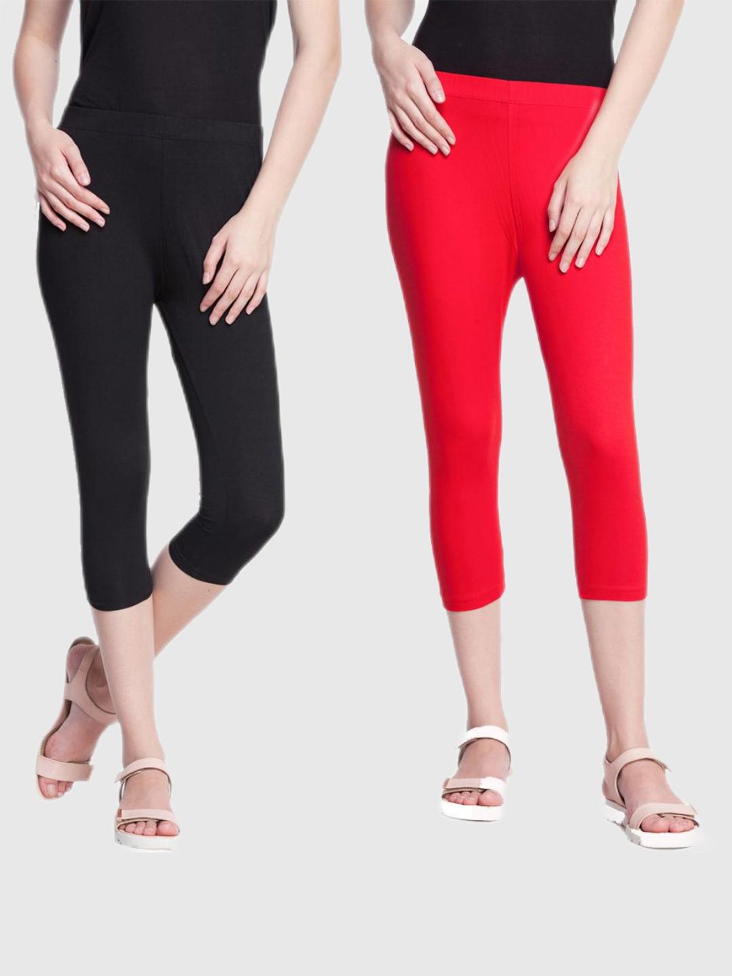 Dollar Missy Multi Skinny Fit Capris (Pack of 2)