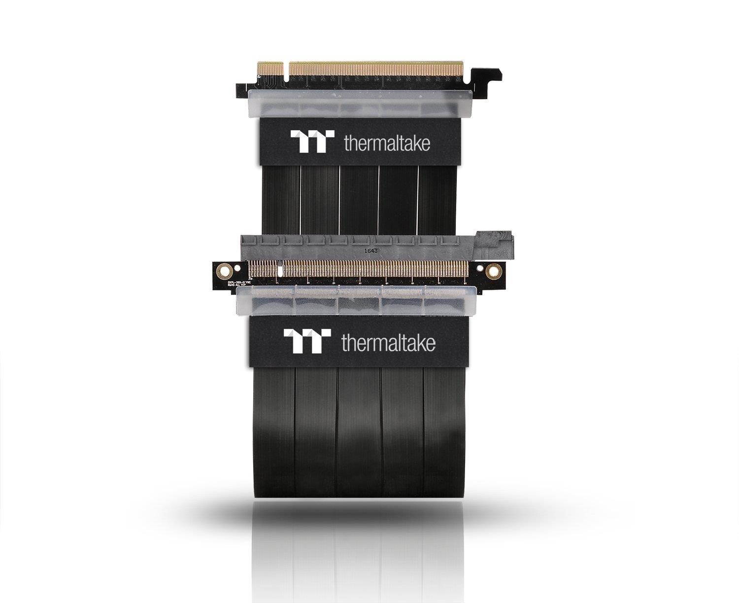 Thermaltake AC-045-CN1OTN-C1 TT Premium PCI-E x16 3.0 Extender Riser Cable 300mm Graphic Cards Black